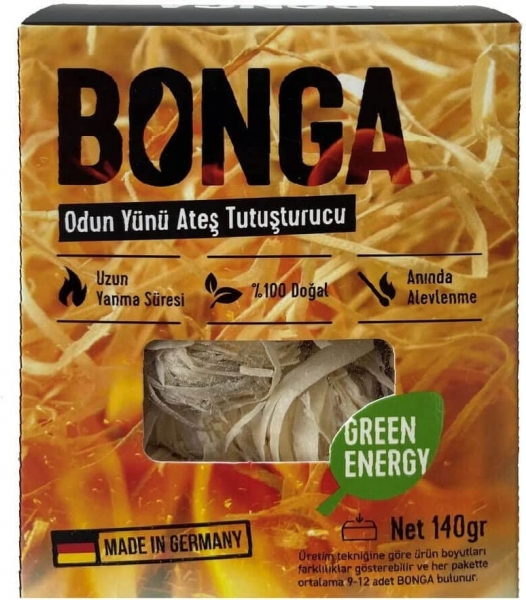 Bonga Odun Yünü Ateş Tutuşturucu 140 gr