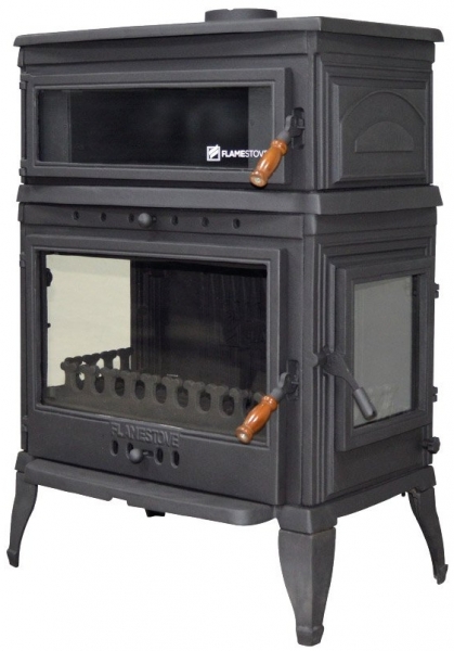 Flame Stove Retro Lüx Dik Yan Kapak Şömine Soba