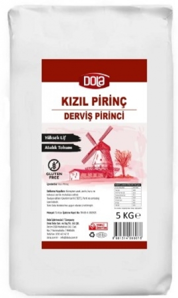 Dola Ata Tohum Derviş Pirinci Kızıl Pirinç 5 kg