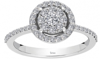Sirius 0817R0311 3 Karat Görünümlü Yüzük
