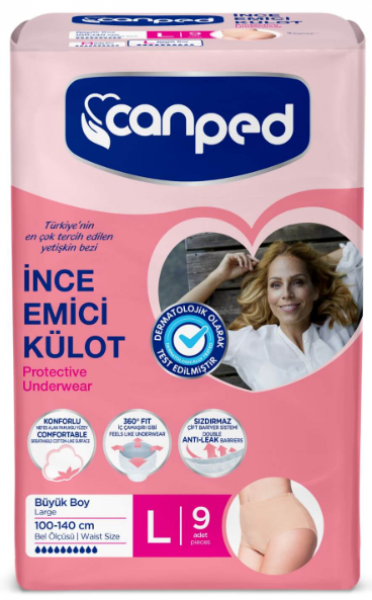Canped Külotlu Mesane Pedi 9 Adet
