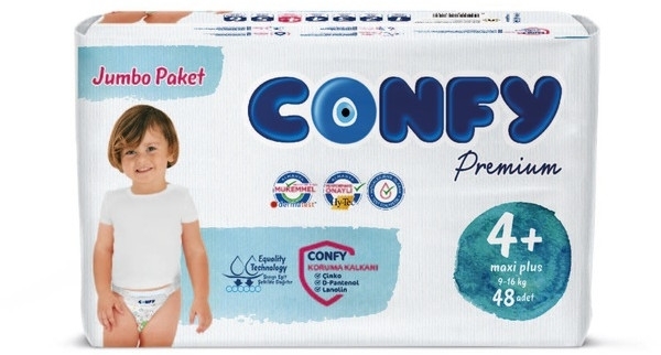 Confy Premium 4+ Beden 48 Adet Bebek Bezi