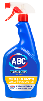 ABC Mutfak ve Banyo Limon Kokulu Sprey 750 ml