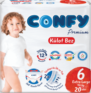 Confy Premium Külot 6 Beden Bebek Bezi