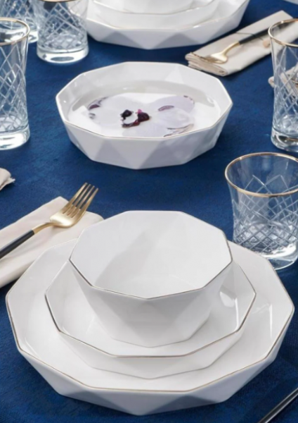 Acar Bianco Perla 24 Parça Yemek Takımı