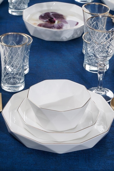 Acar Diamond Collection 24 Parça Yemek Takımı