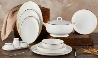Aryıldız Bone Topkapı AR60026 60 Parça Yemek Takımı