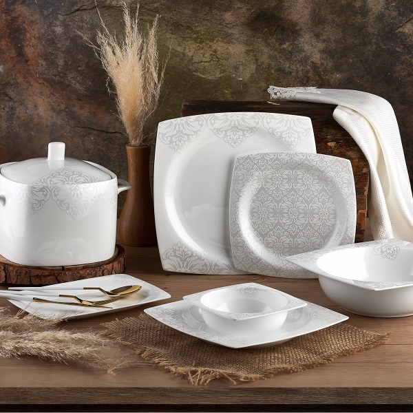 Aryıldız Bone Square AR45008 60 Parça Yemek Takımı
