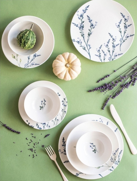 Chichi Home Lavender 24 Parça Yemek Takımı