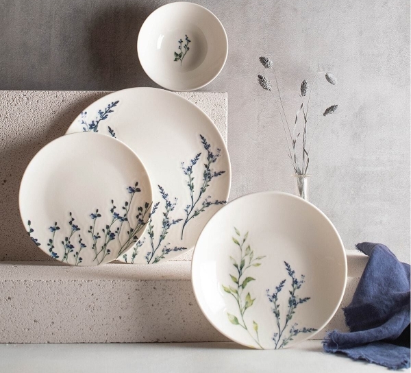Chichi Home Lavender 24 Parça Yemek Takımı