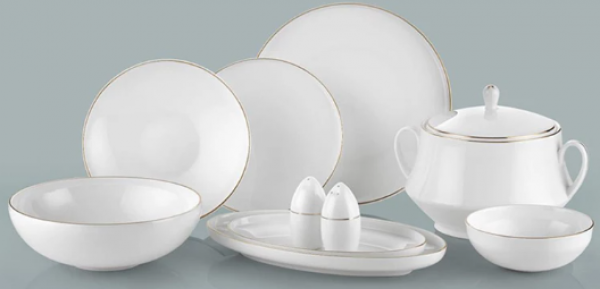 Fidex Home Bone Altın 60 Parça Yemek Takımı