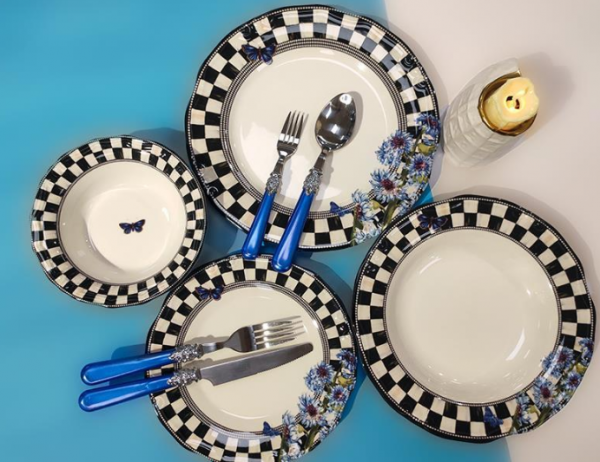 Fidex Home Checkers 24 Parça Yemek Takımı
