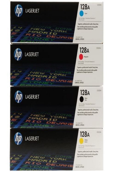 HP 128A Toner (Siyah / Sarı / Mavi / Kırmızı)