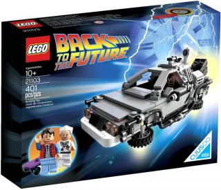 LEGO Ideas 21103 The DeLorean Time Machine Building