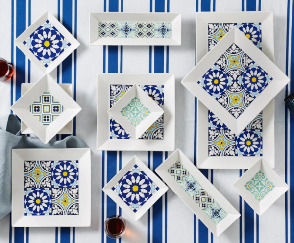 Karaca Gwen Blue 26 Parça Kahvaltı Takımı
