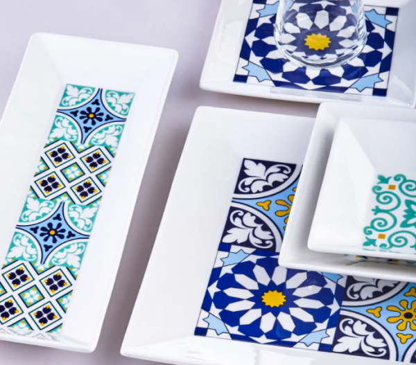 Karaca Gwen Blue 26 Parça Kahvaltı Takımı