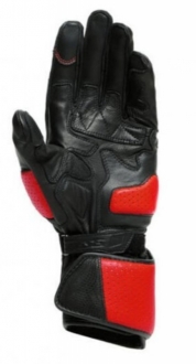 Dainese Impeto D-Dry Black Lava Red Motosiklet Eldiveni