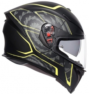 AGV K5 S Tornado Siyah Flo Sarı