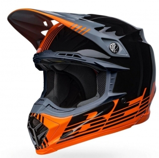 Bell Moto-9 MIPS Louver MX Offroad Siyah Turuncu
