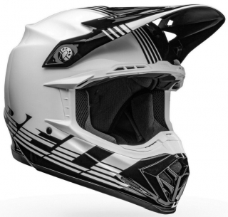 Bell Moto-9 MIPS Louver MX Offroad Siyah Beyaz