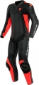 Dainese Assen 2 Perforeli Deri Tulum Siyah Kırmızı resim