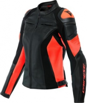 Dainese Racing 4 Lady Black Fluo Red Motosiklet Montu