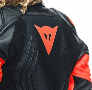 Dainese Racing 4 Lady Black Fluo Red Motosiklet Montu