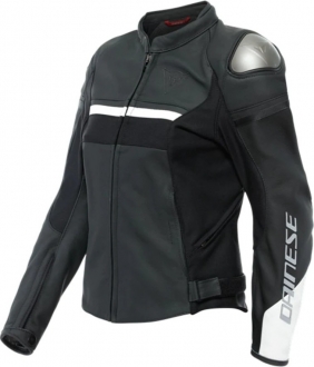 Dainese Rapida Lady Mat Black White Motosiklet Montu