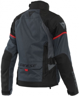 Dainese Tempest 3 D-Dry Lady Ebony Black Lava Red Motosiklet Montu
