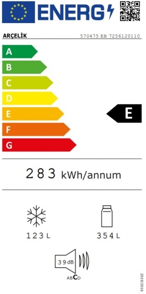 Arçelik 570475 EB Buzdolabı