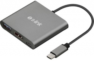 S-link Type-C to HDMI USB 3.0 PD Dönüştürücü