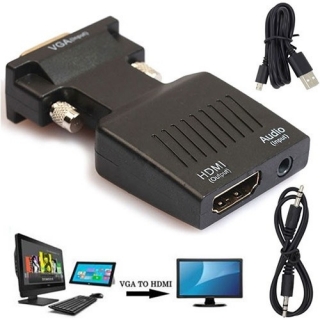 Platoon PLH-080 VGA to HDMI Dönüştürücü