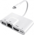 Ally AL-32846 Lightning to USB RJ45 HDMI Lightning resim