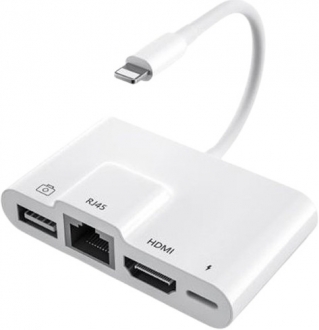 Ally AL-32846 Lightning to USB RJ45 HDMI Lightning Dönüştürücü