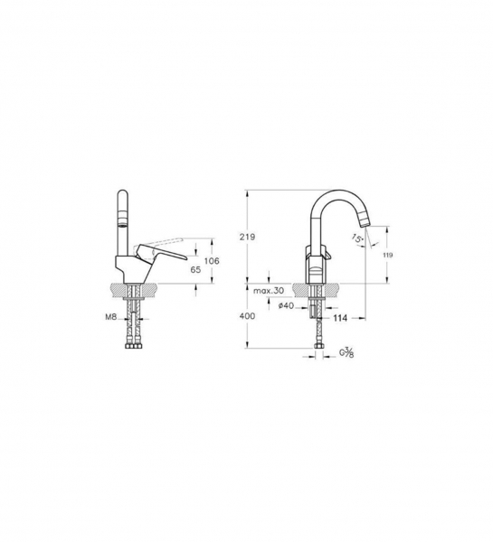 Artema Axe S A42313 Lavabo Bataryası