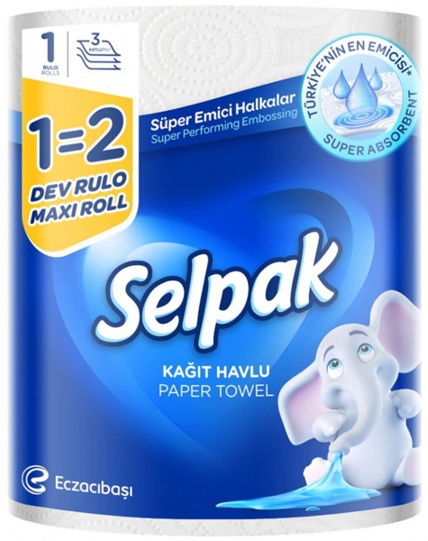Selpak 1=2 Dev Kağıt Havlu
