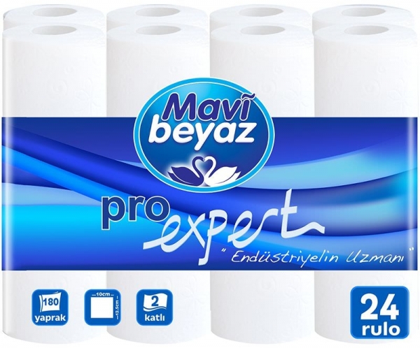 Mavi Beyaz Proexpert Kağıt Havlu 24 Rulo
