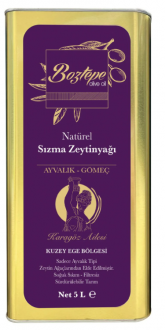 Boztepe  İyi Tarım Sertifikalı Filtresiz Soğuk Sıkım Natürel Sızma Zeytinyağı 5 lt