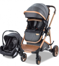 Baby Care Bc-300 Exen Travel Sistem Gold Şase resim