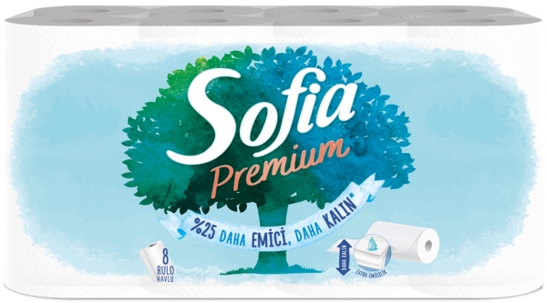 Sofia Premium Kağıt Havlu 8 Rulo