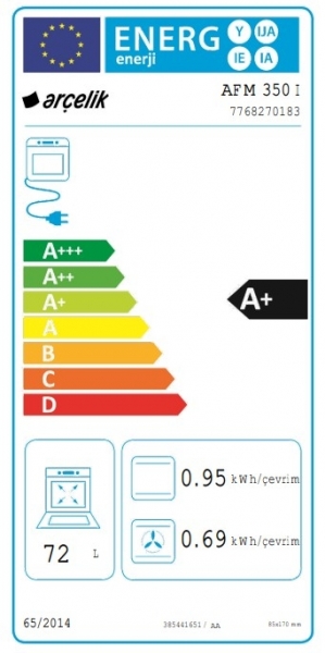 Arçelik AFM 350 I Ankastre Fırın