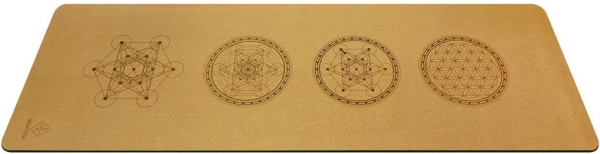 Seeka Cork Sacred Geometry Mandala Spor Matı