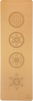 Seeka Cork Sacred Geometry Mandala Spor Matı