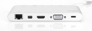 Digitus USB Type-C to HDMI Mini DP VGA Ethernet SD USB-A USB-C AUX Dönüştürücü