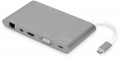 Digitus USB Type-C to HDMI VGA USB-A USB-C Mini DP AUX SD Ethernet resim