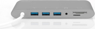 Digitus USB Type-C to HDMI VGA USB-A USB-C Mini DP AUX SD Ethernet Dönüştürücü