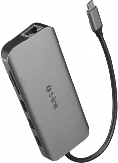 S-link Swapp Type- C to HDMI VGA USB-A USB-C AUX SD Ethernet Dönüştürücü