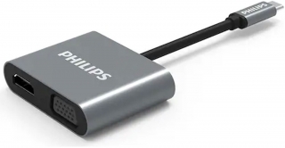 Philips Type-C to HDMI VGA USB 3.0 USB-C Dönüştürücü