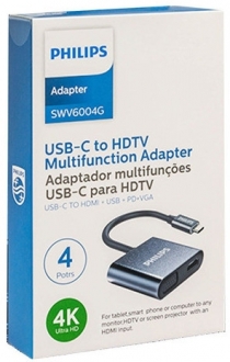 Philips Type-C to HDMI VGA USB 3.0 USB-C Dönüştürücü