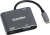 Dark USB-C to HDMI VGA USB 3.0 PD Dönüştürücü